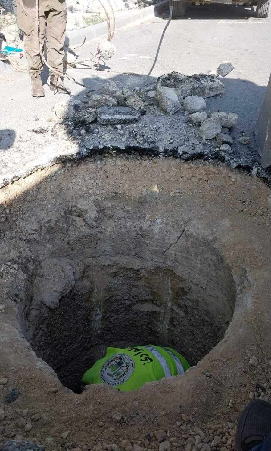 اعمال فرق الطوارىْ التابع لبلدية جنين 